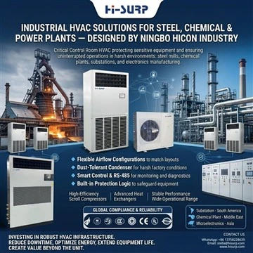Çelik, Kimya ve Enerji Santralleri için Endüstriyel HVAC Çözümleri — Ningbo Hicon Industry Tarafından Tasarlandı